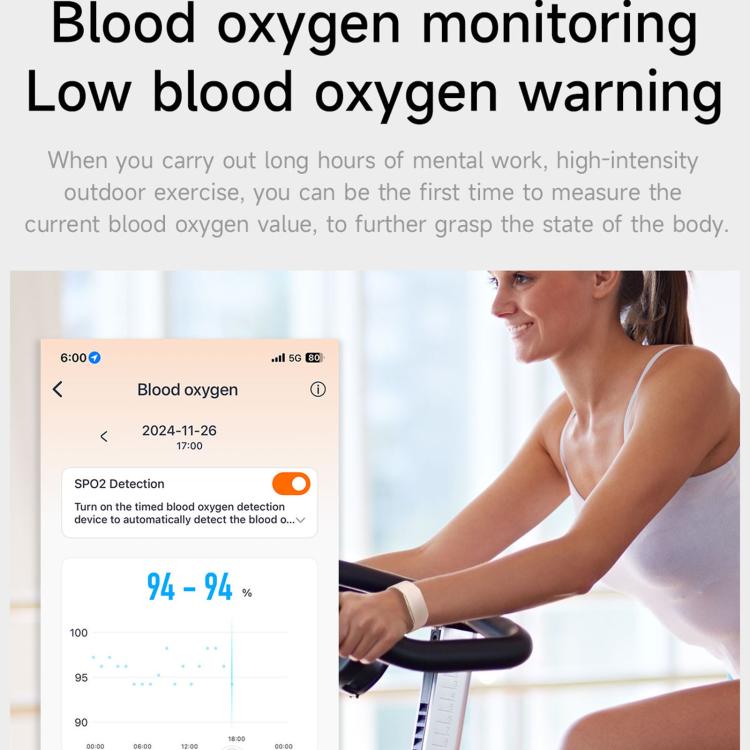 Braccialetto fitness intelligente H59 Max, supporta il monitoraggio della frequenza cardiaca, della pressione sanguigna e del sonno., Silicone Watch Band, Nylon Watch Band