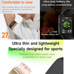 Braccialetto fitness intelligente H59 Max, supporta il monitoraggio della frequenza cardiaca, della pressione sanguigna e del sonno., Silicone Watch Band, Nylon Watch Band