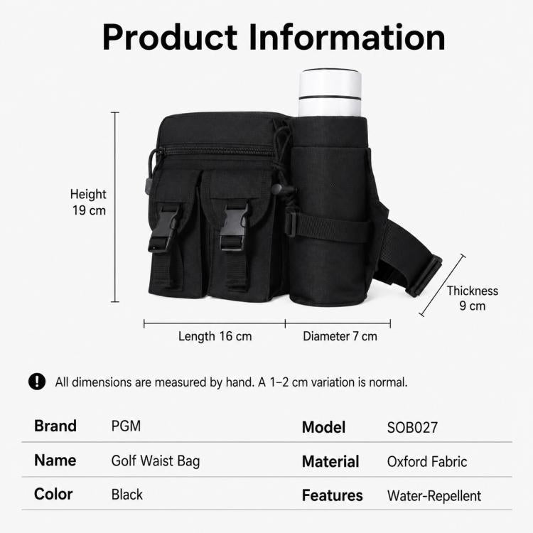Borsa organizer da campo da golf idrorepellente di grande capacità PGM SOB027