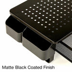 Supporto laptop con ventilazione e scomparti, versioni Low, Mid, High