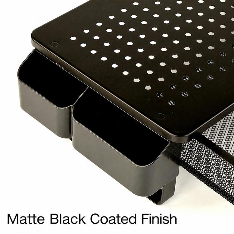 Supporto laptop con ventilazione e scomparti, versioni Low, Mid, High