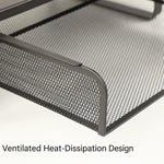 Supporto laptop con ventilazione e scomparti, versioni Low, Mid, High