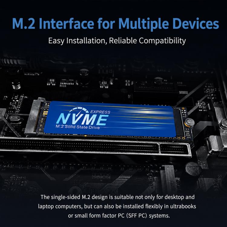 M.2 NVMe PCIe Internal Solid State Drive 128GB-1TB