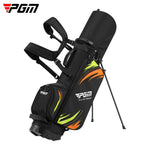 Borsa da golf a doppia tracolla PGM QB203 per ragazzi, grande capacità, capiente., Large Size Black Green, Medium Size Black Green, Small Size Blue