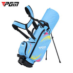 Borsa da golf a doppia tracolla PGM QB203 per ragazzi, grande capacità, capiente., Large Size Black Green, Medium Size Black Green, Small Size Blue