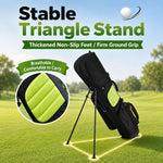Borsa da golf a doppia tracolla PGM QB203 per ragazzi, grande capacità, capiente., Large Size Black Green, Medium Size Black Green, Small Size Blue