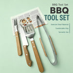 LsCook - Utensili portatili per barbecue in acciaio inossidabile con borsa per il trasporto, 2 PCS/Set, 3 PCS/Set, 4 PCS/Set