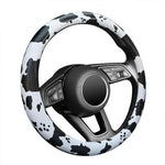 Coprivolante per auto con stampa mucca, diametro: 38 cm, without Shoulder Pads, with Shoulder Pads