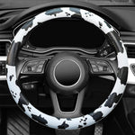 Coprivolante per auto con stampa mucca, diametro: 38 cm, without Shoulder Pads, with Shoulder Pads