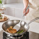 Utensili da cucina LsCook in acciaio inossidabile 430 per impieghi gravosi, Soup Ladle, Solid Spoon, Slotted Spoon, Solid Spatula, Slotted Spatula, Skimmer, Pasta Server