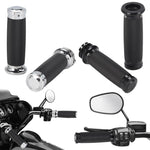 1 paio di manopole universali da 25 mm in stile retrò RSD per manubrio moto