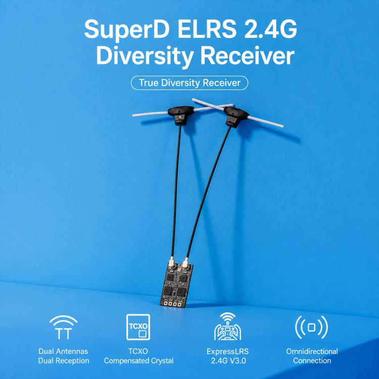 Modulo ricevitore di diversità ELRS BETAFPV SuperD ELRS 2.4GHz, SuperD