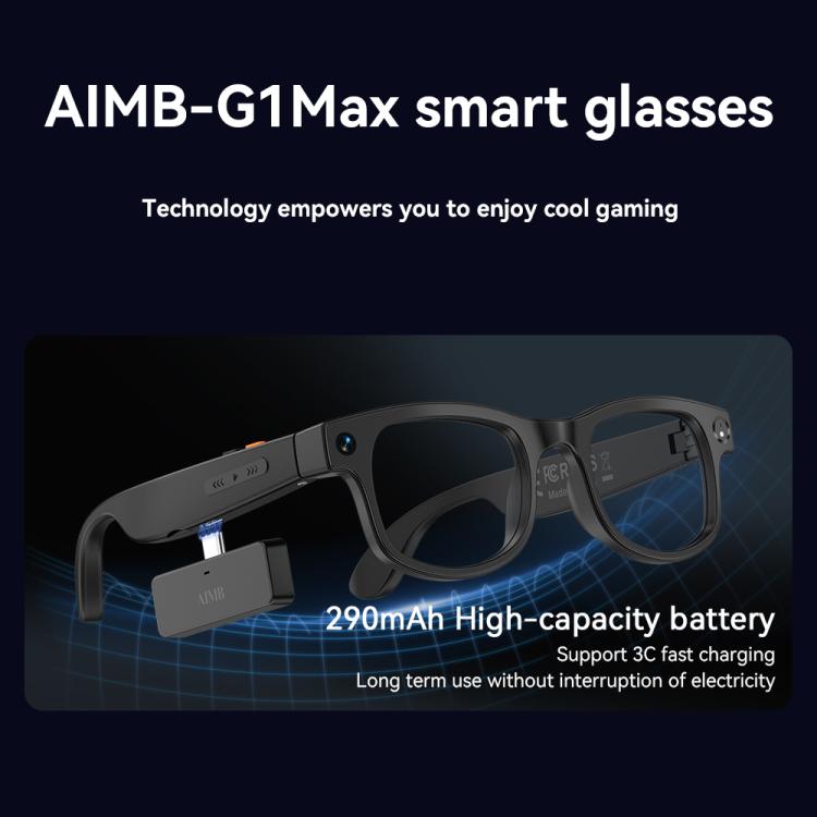 Occhiali intelligenti AIMB-G1Max con fotocamera da 8 MP e intelligenza artificiale, dotati di lenti fotocromatiche., G1Max