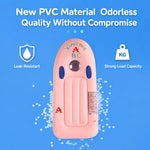 Tavola da surf gonfiabile in PVC per bambini con doppie maniglie, ideale per attività all'aperto.