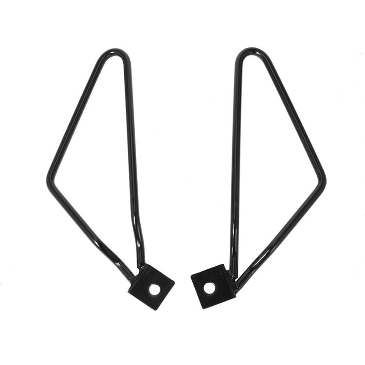 1 paio di staffe triangolari universali modificate per borse laterali da moto