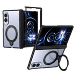 Custodia ShenYi R2 con anello metallico pieghevole magnetico a 360° per Galaxy Z