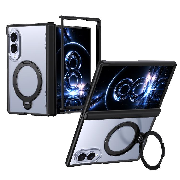 Custodia ShenYi R2 con anello metallico pieghevole magnetico a 360° per Galaxy Z