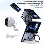 Custodia ShenYi R2 con anello metallico pieghevole magnetico a 360° per Galaxy Z