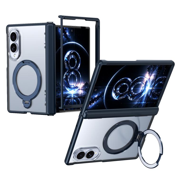 Custodia ShenYi R2 con anello metallico pieghevole magnetico a 360° per Galaxy Z
