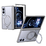 Custodia ShenYi R2 con anello metallico pieghevole magnetico a 360° per Galaxy Z