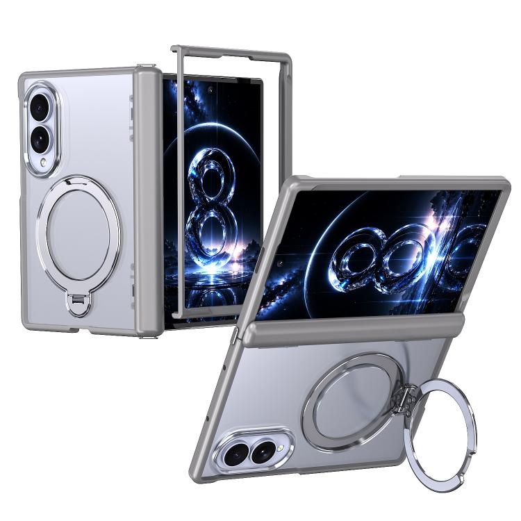 Custodia ShenYi R2 con anello metallico pieghevole magnetico a 360° per Galaxy Z