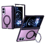 Custodia ShenYi R2 con anello metallico pieghevole magnetico a 360° per Galaxy Z