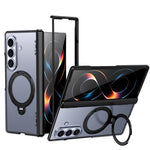 Custodia ShenYi R2 con anello metallico pieghevole magnetico a 360° per Galaxy Z