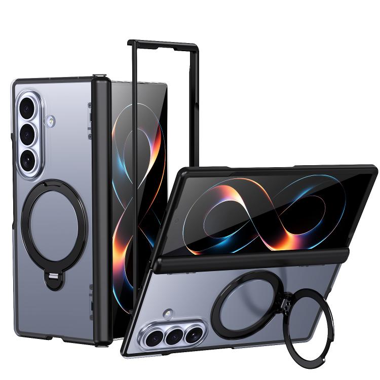 Custodia ShenYi R2 con anello metallico pieghevole magnetico a 360° per Galaxy Z