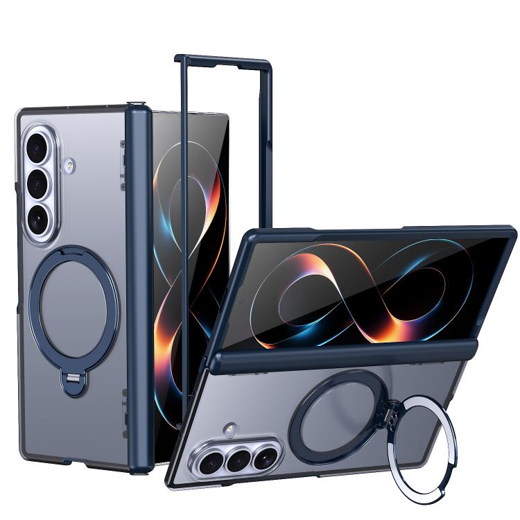 Custodia ShenYi R2 con anello metallico pieghevole magnetico a 360° per Galaxy Z