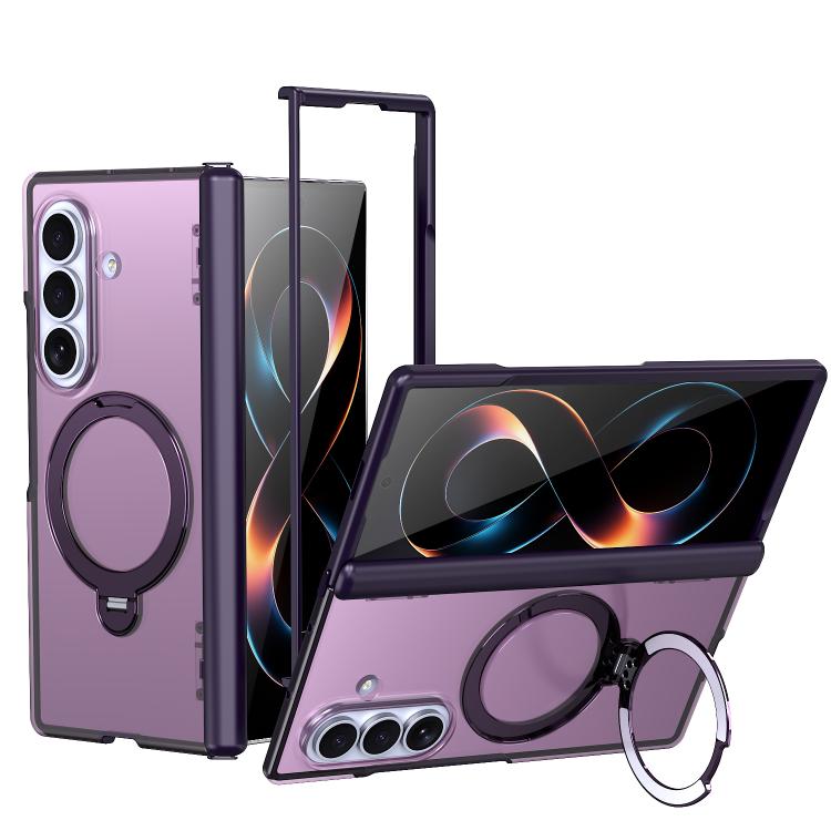Custodia ShenYi R2 con anello metallico pieghevole magnetico a 360° per Galaxy Z