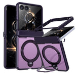 Custodia ShenYi R2 con anello metallico pieghevole magnetico a 360° per Galaxy Z