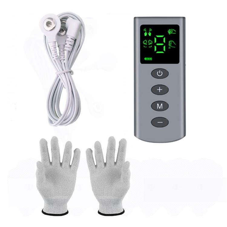 Set di guanti portatili per massaggio manuale con tecnologia EMS a impulsi, intelligenti e intelligenti.