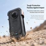 Telaio gabbia in lega di alluminio con copertura protettiva per Insta360 X6