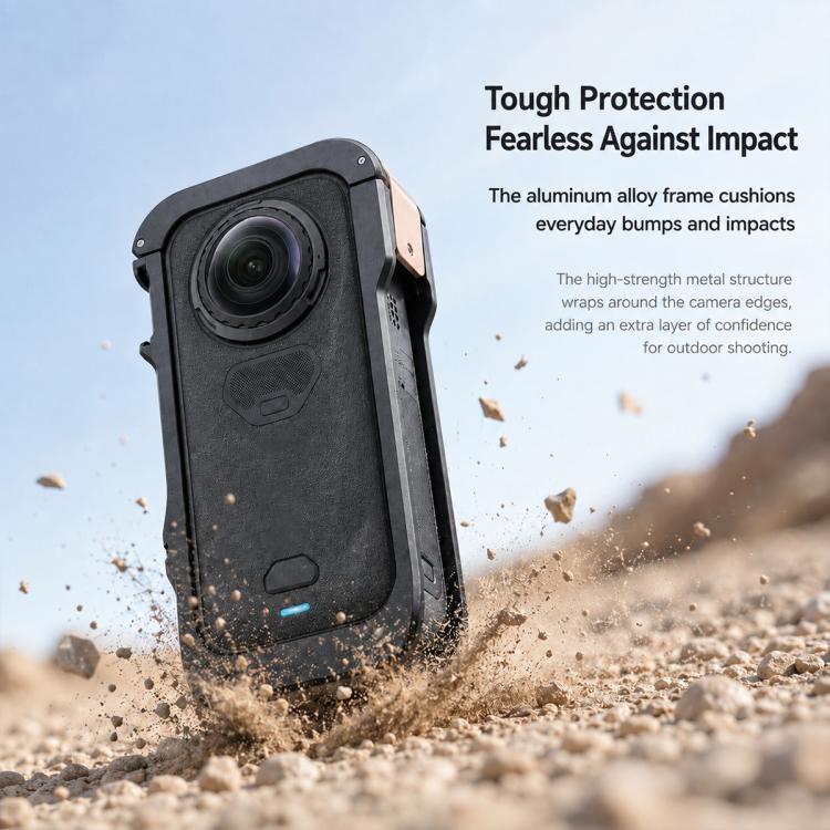 Telaio gabbia in lega di alluminio con copertura protettiva per Insta360 X6