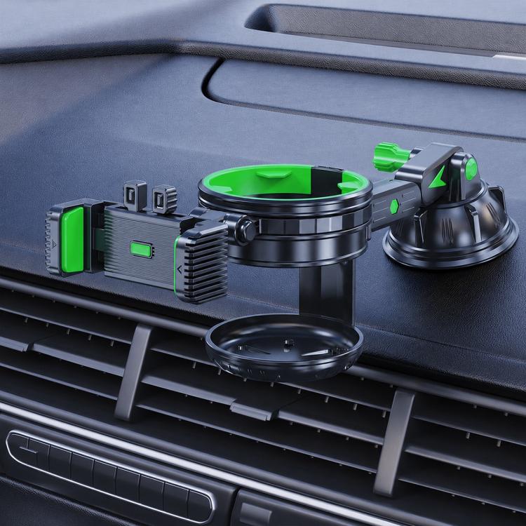 Supporto per telefono e bicchiere d'acqua da cruscotto/parabrezza per auto con ventosa, Extension Rod, Short Rod