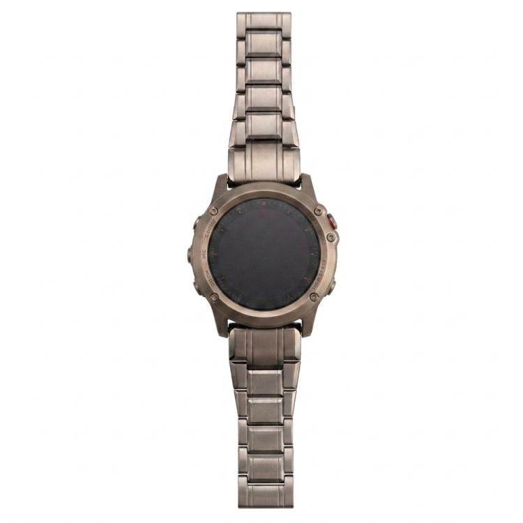 Cinturino per orologio a sgancio rapido in lega di titanio con cinque perline, For Garmin 22mm, For Garmin 26mm