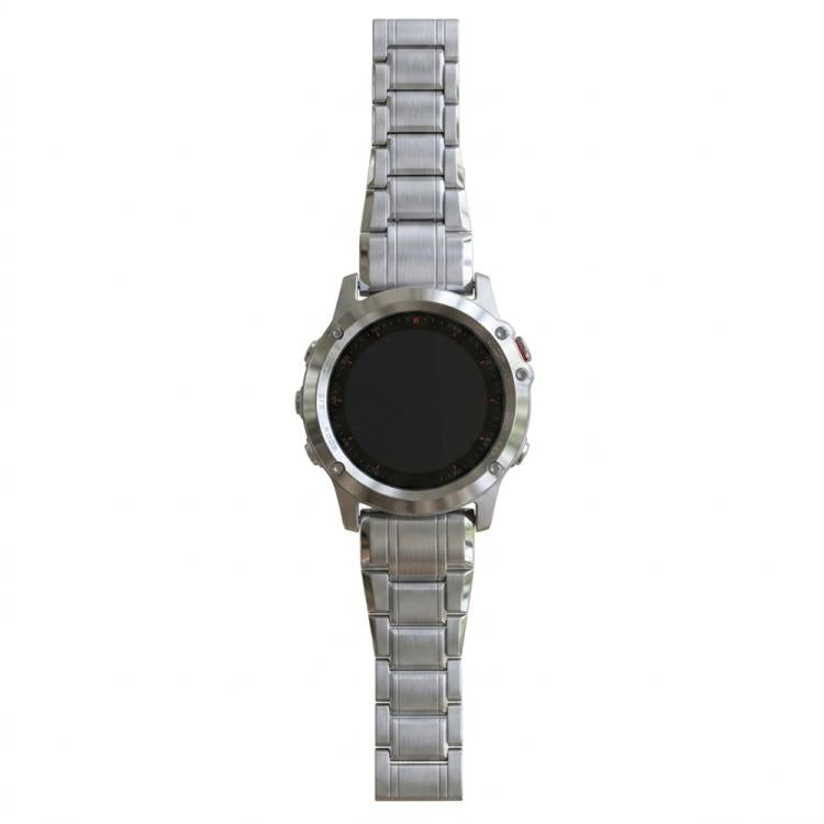 Cinturino per orologio a sgancio rapido in lega di titanio con cinque perline, For Garmin 22mm, For Garmin 26mm