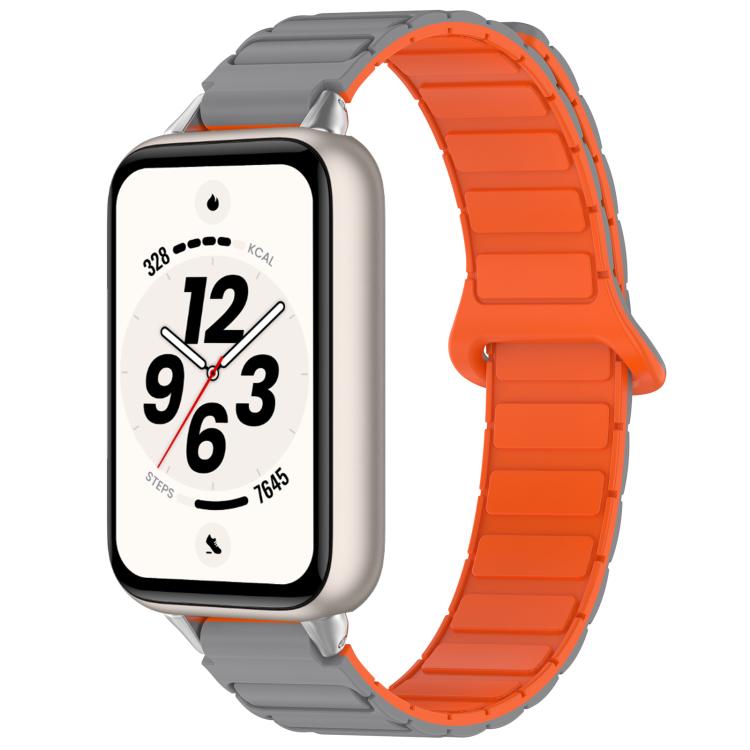 Cinturino per orologio in silicone con fibbia magnetica a forma di I e chiusura inversa, For Honor Band 11 / Band 11 Pro