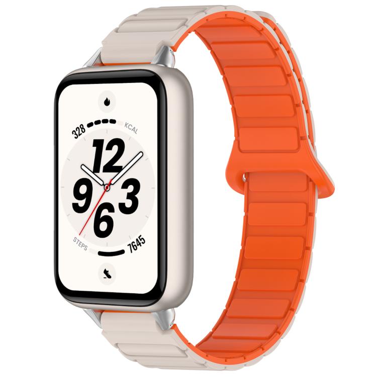 Cinturino per orologio in silicone con fibbia magnetica a forma di I e chiusura inversa, For Honor Band 11 / Band 11 Pro