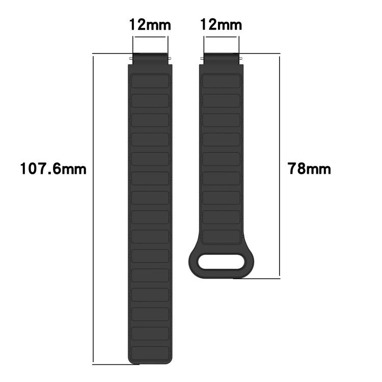 Cinturino per orologio in silicone con fibbia magnetica a forma di I e chiusura inversa, For Honor Band 11 / Band 11 Pro