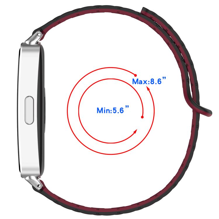 Cinturino per orologio in silicone con fibbia magnetica a forma di I e chiusura inversa, For Honor Band 11 / Band 11 Pro