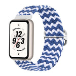 Cinturino per orologio in nylon intrecciato con chiusura scorrevole regolabile., For Honor Band 11 / Band 11 Pro