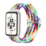 Cinturino per orologio in nylon intrecciato con chiusura scorrevole regolabile., For Honor Band 11 / Band 11 Pro