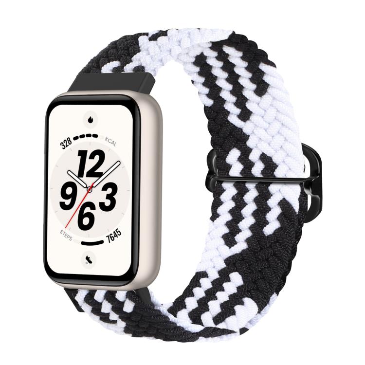 Cinturino per orologio in nylon intrecciato con chiusura scorrevole regolabile., For Honor Band 11 / Band 11 Pro