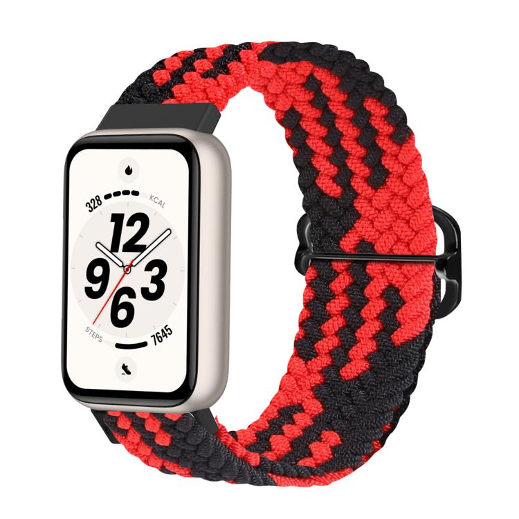 Cinturino per orologio in nylon intrecciato con chiusura scorrevole regolabile., For Honor Band 11 / Band 11 Pro
