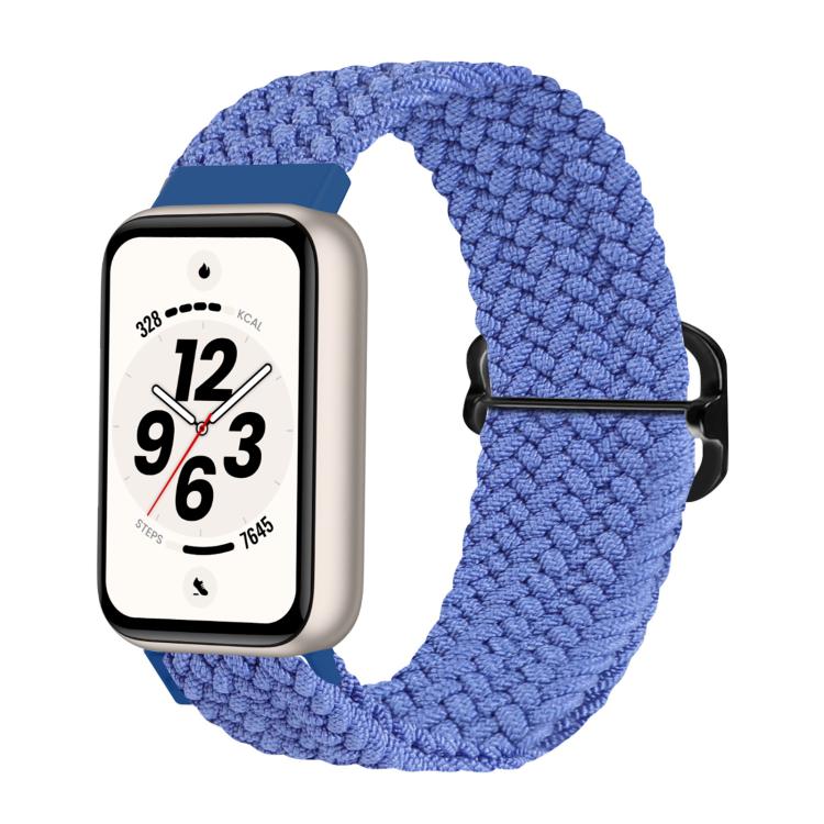 Cinturino per orologio in nylon intrecciato con chiusura scorrevole regolabile., For Honor Band 11 / Band 11 Pro