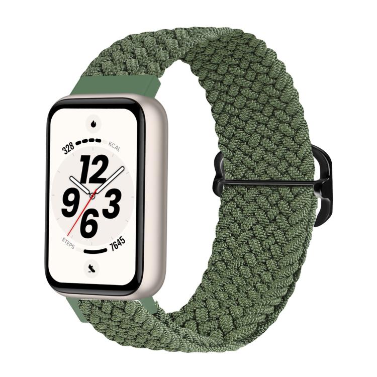 Cinturino per orologio in nylon intrecciato con chiusura scorrevole regolabile., For Honor Band 11 / Band 11 Pro