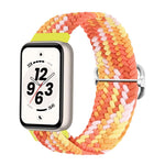 Cinturino per orologio in nylon intrecciato con chiusura scorrevole regolabile., For Honor Band 11 / Band 11 Pro