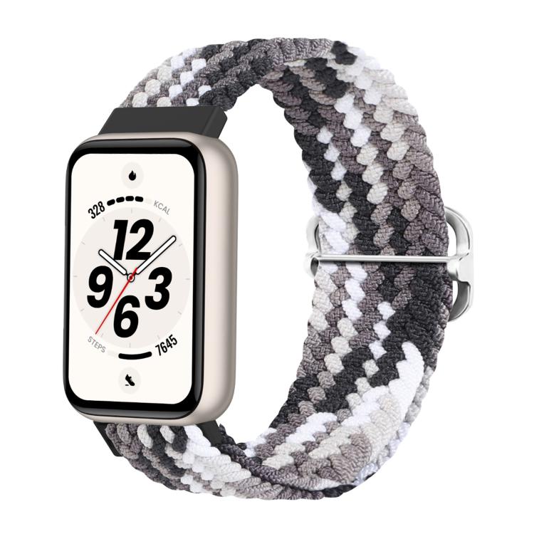 Cinturino per orologio in nylon intrecciato con chiusura scorrevole regolabile., For Honor Band 11 / Band 11 Pro