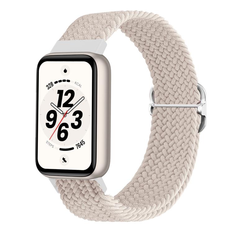 Cinturino per orologio in nylon intrecciato con chiusura scorrevole regolabile., For Honor Band 11 / Band 11 Pro